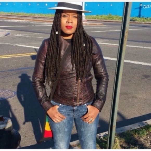 Faux leather Moto jacket - Picture 7 of 7